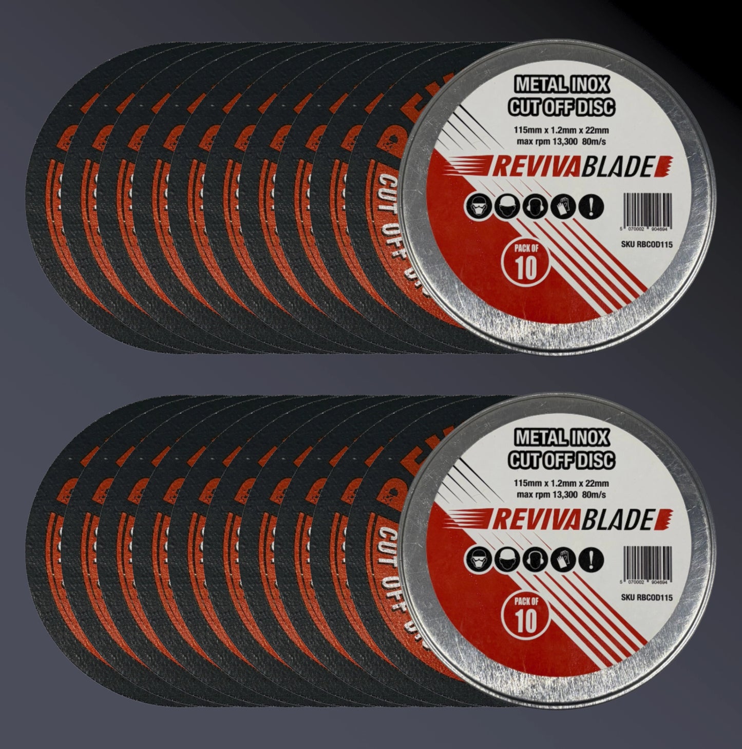 Revivablade 115mm Cutoff Discs 2 x 10 Pack