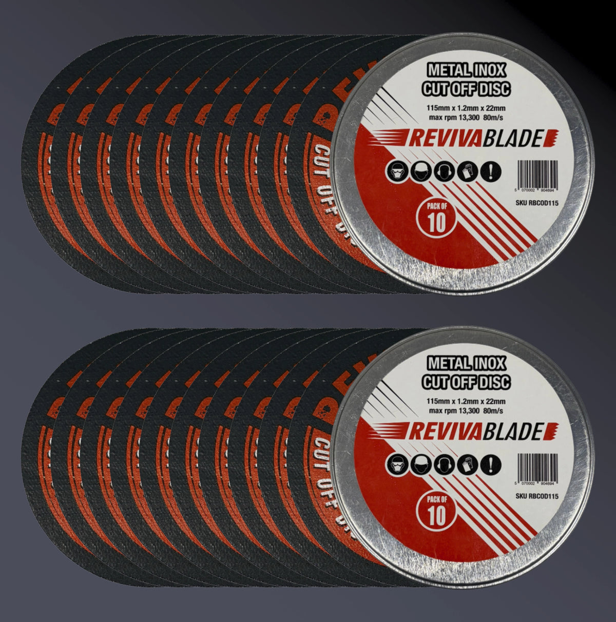 Revivablade 115mm Cutoff Discs 2 x 10 Pack