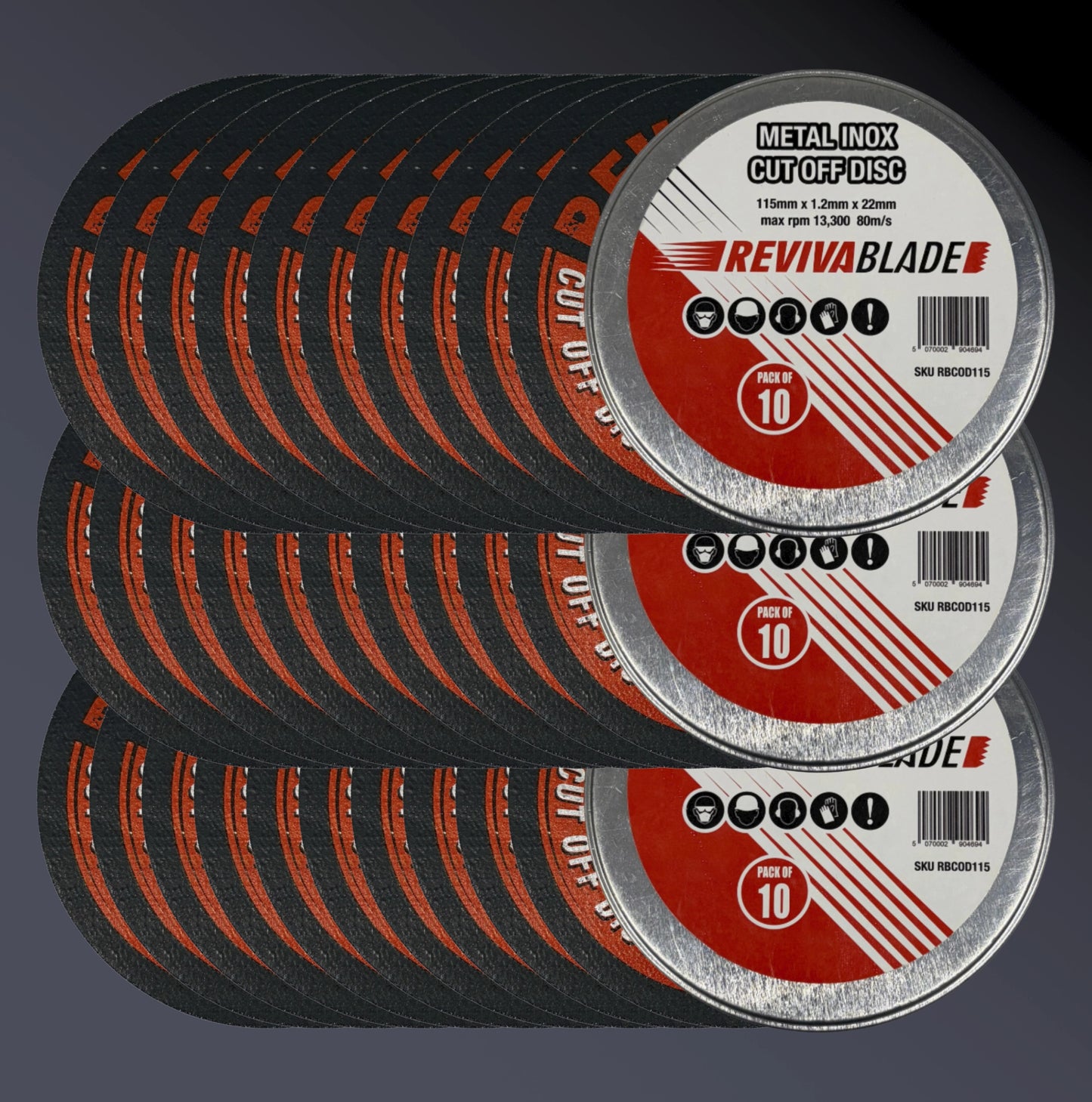 Revivablade Cutoff Discs 3 x 10 Pack