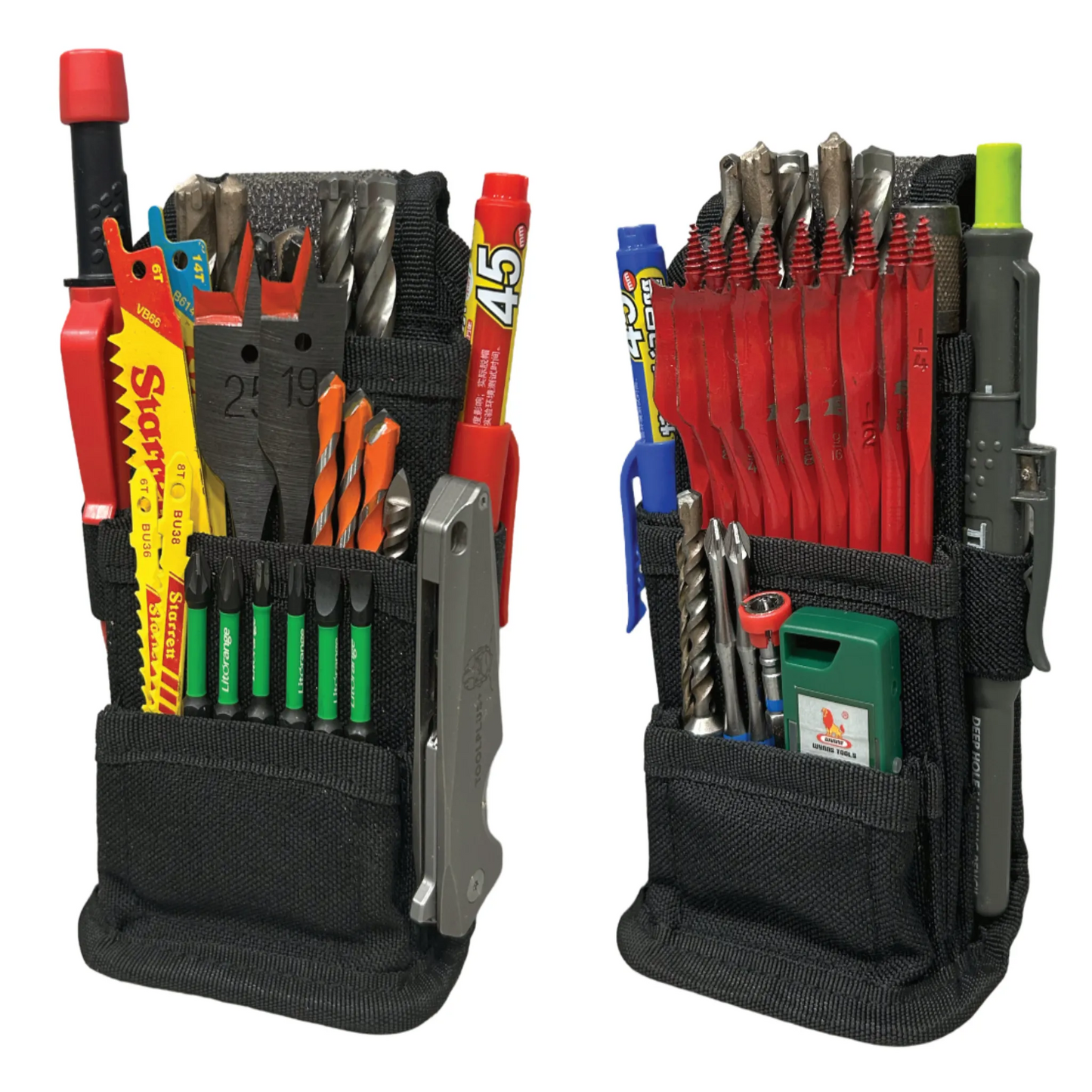 Bit Pocket loaded out with a selection of drill bits