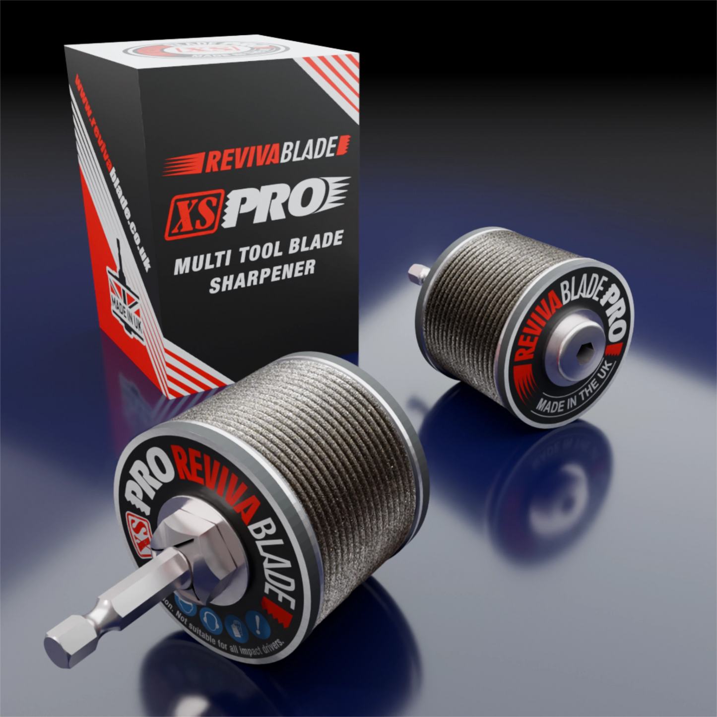 Reviva Blade Pro multi tool blade sharpener with packaging