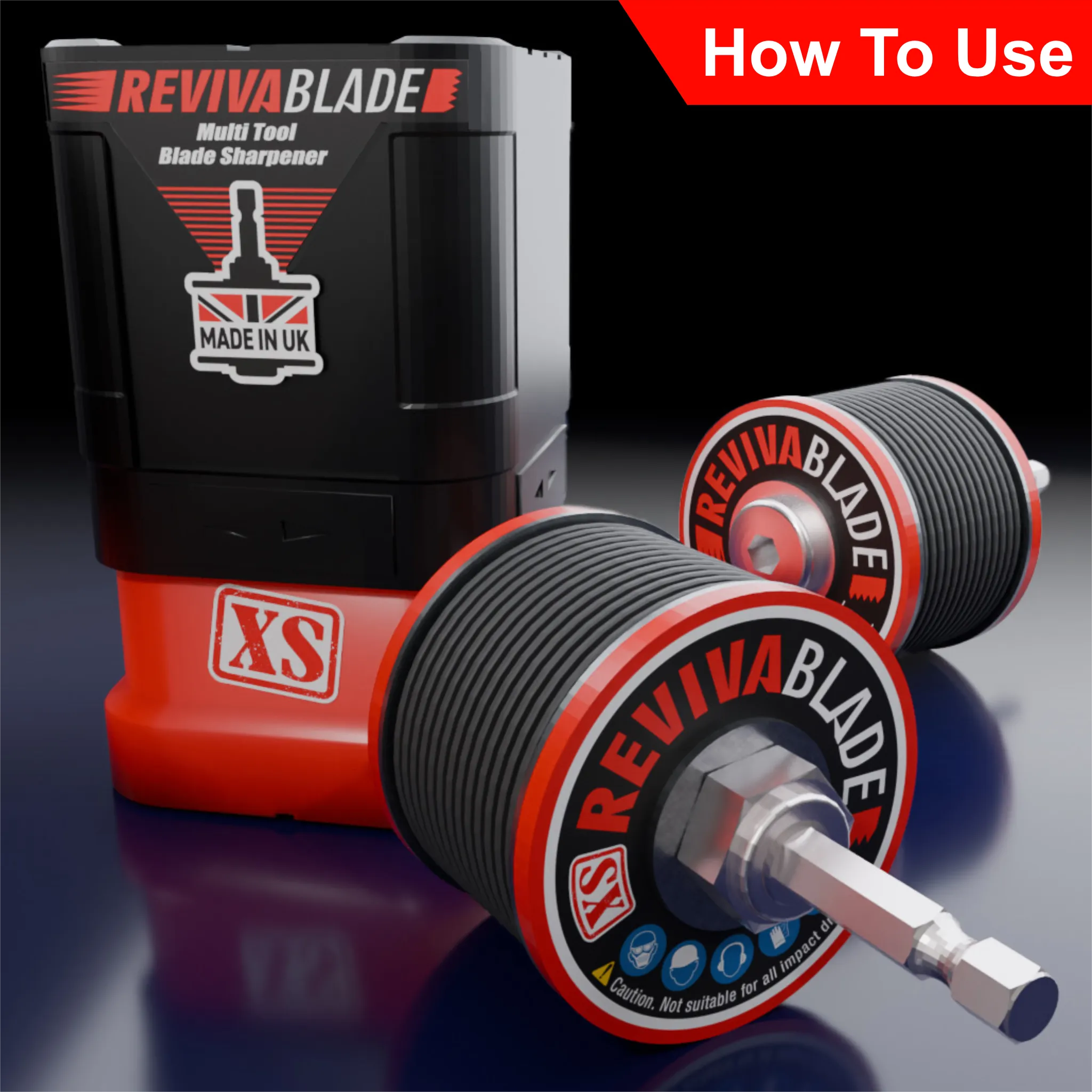 Revivablade demo video showing sparks during sharpening process